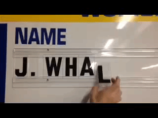 Quick Change Letters for Record Board